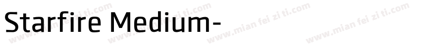Starfire Medium字体转换